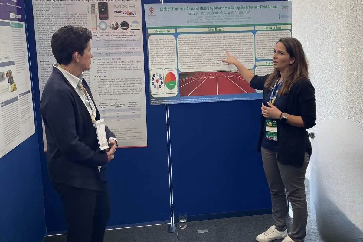 sports nutrition presentation at an international conference